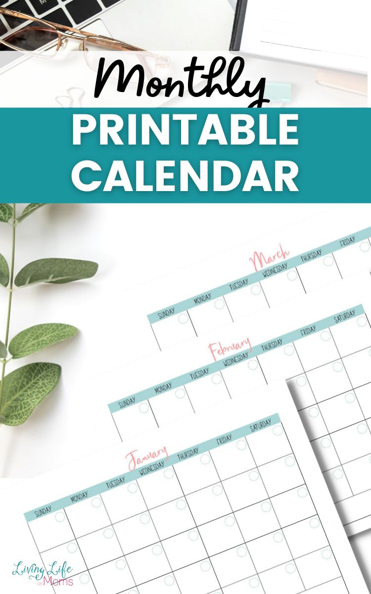 Monthly Printable Calendar