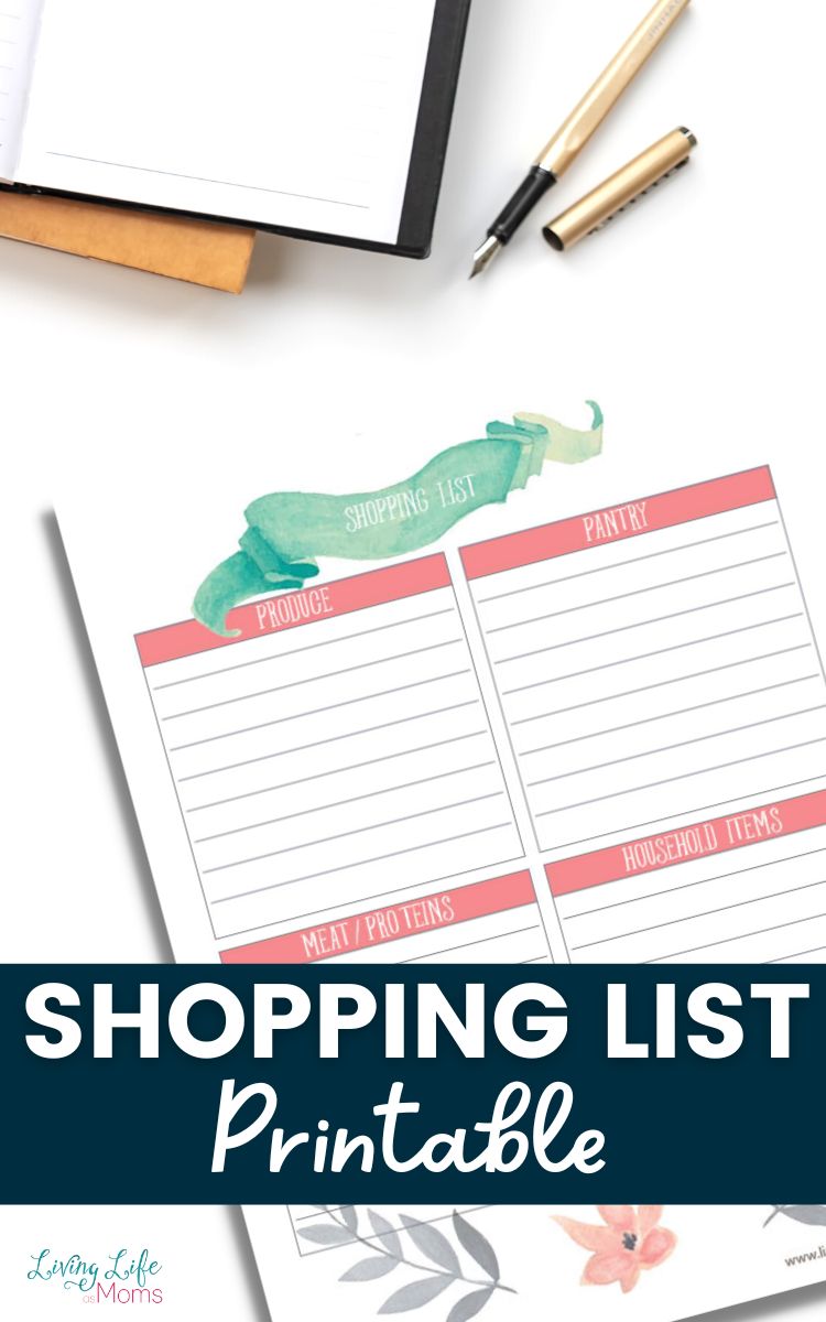 Shopping List Printable