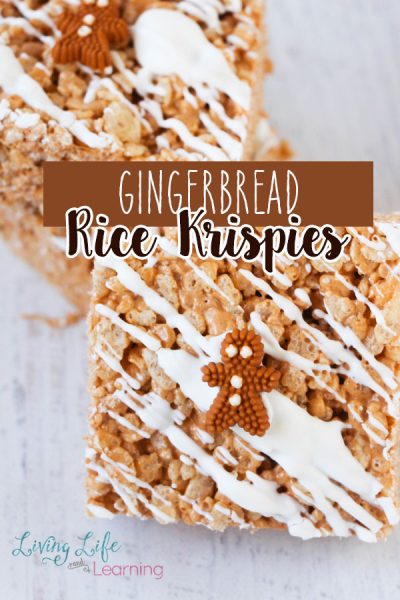 In this post, we will share with you the perfect snack or treat for this chilly holiday season. You will love these Gingerbread Rice Krispies treats!