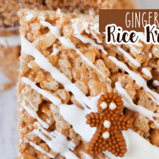 gingerbread rice krispie treats