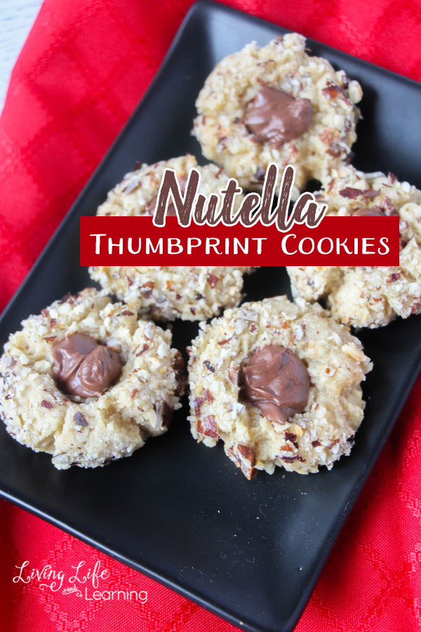 Nutella Thumbprint Cookies 