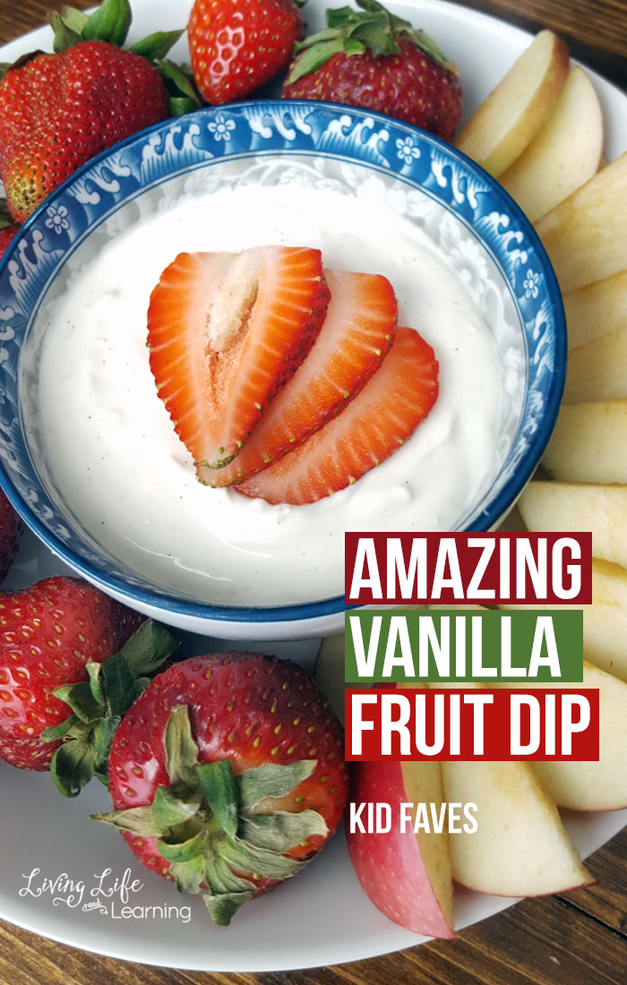 This amazing vanilla fruit dip recipe is a wonderful way to add some jazz to those boring regular fruit you eat everyday. It's a huge hit with my kids.