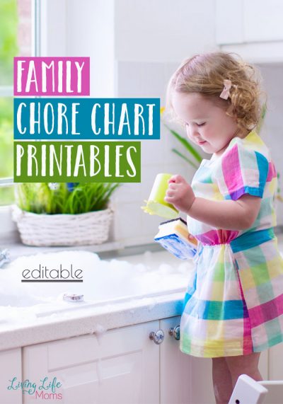 This printable family chore chart is the perfect way to get your whole family organized and on board with your cleaning schedule,