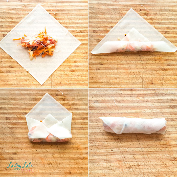 How to roll an egg roll