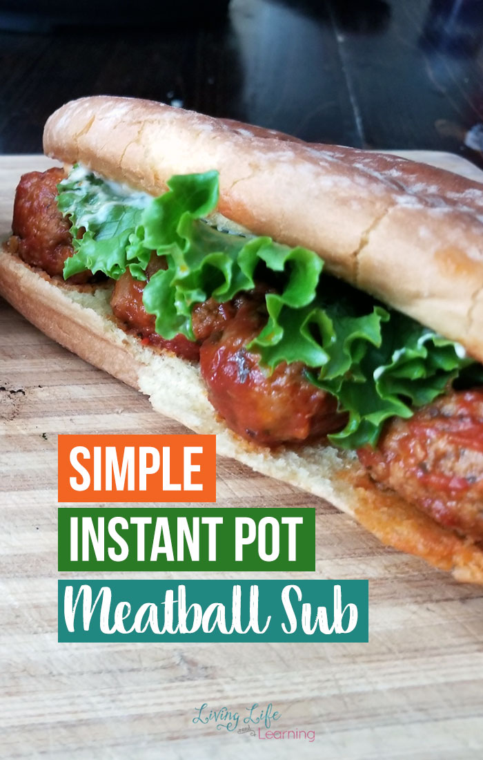 Simple Instant Pot Meatball Subs - A Family Favorite, no one complains when we have meatball subs and you can turn leftovers into pasta.