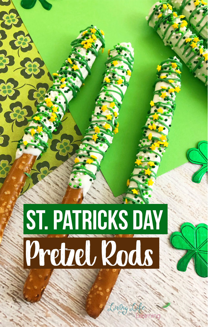 St. Patrick's Day Pretzel Rods