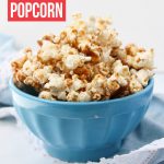 A super simple Cinnamon Popcorn Recipe that is delightfully delicious. This is a perfect treat for a friend to snack on with your favorite movie!