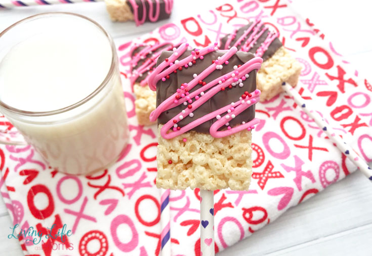 Valentine's Day Rice Krispie treats 