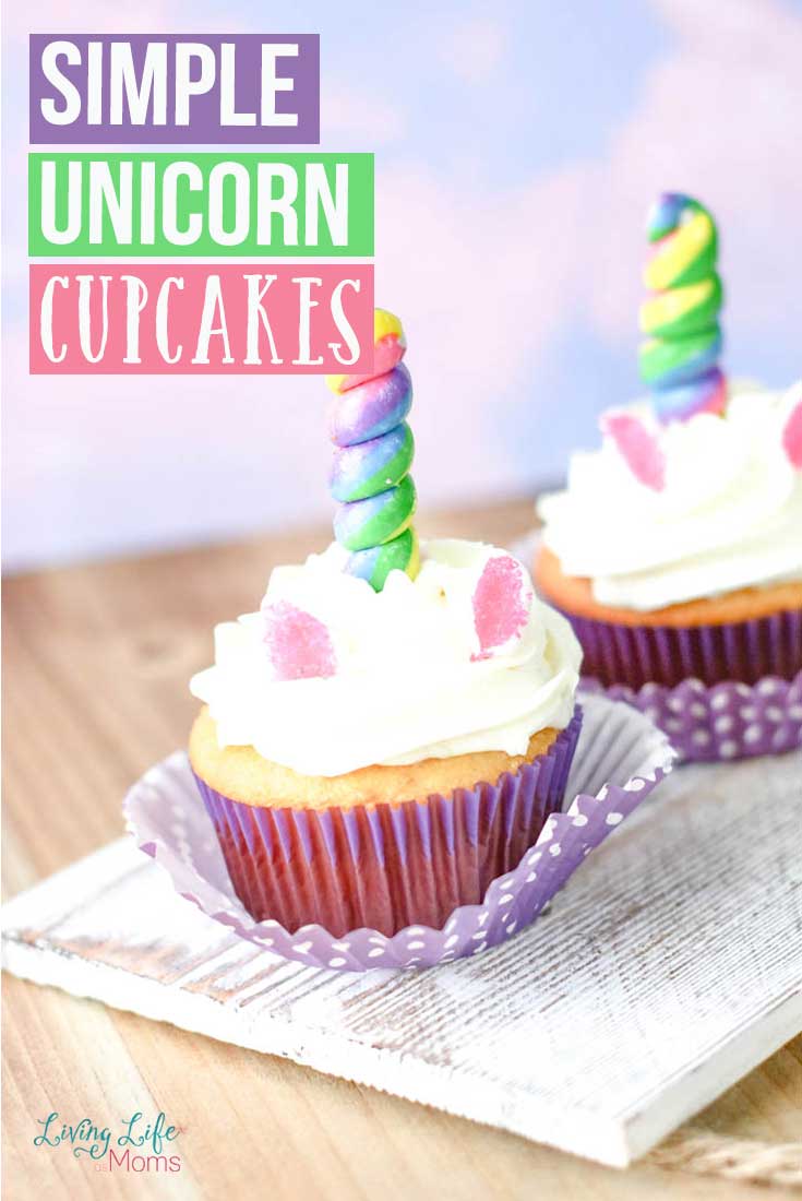 simple unicorn cupcakes