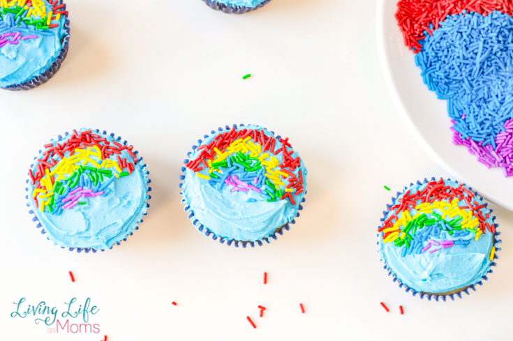 rainbow cupcakes