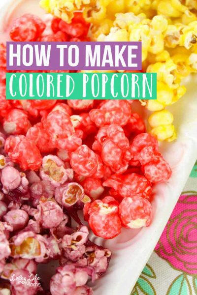 how to make colored popcorn
