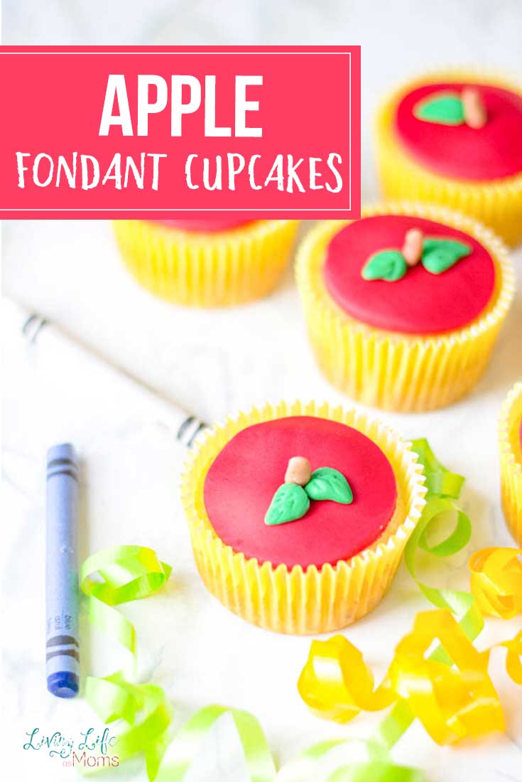 apple fondant cupcakes