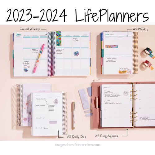 Erin Condren Life Planner options