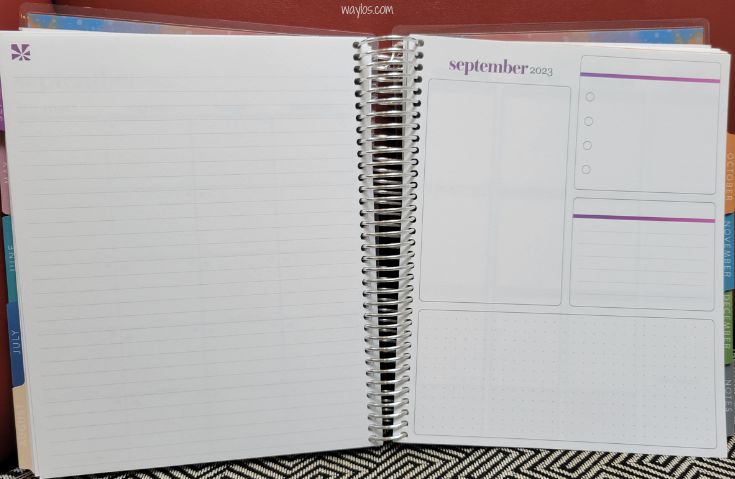 erin condren life planner month dashboard layout