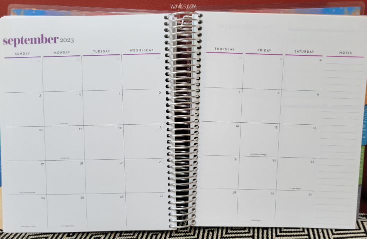 erin condren life planner month layout