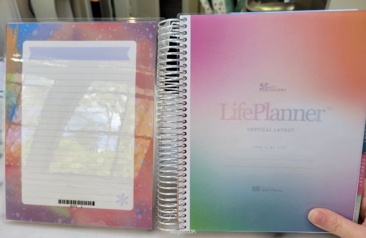 erin condren planner inside cover and title page