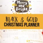 Black and Gold Printable Christmas Planner