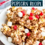 Just wait until you try this Chocolate Peanut Butter Popcorn recipe! Every single bite is so good, you're going to be wanting more. Easy, delicious, and such a fun snack. #popcorn #simplesnack #peanutbutterpopcorn #chocolatepopcorn