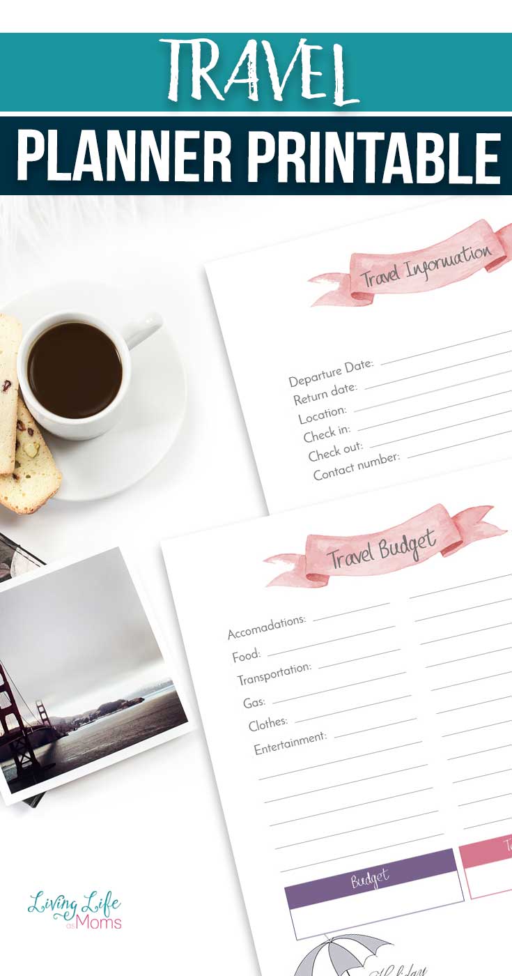 Travel Planner printable