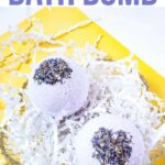Homemade lavender and eucalyptus bath bomb recipe