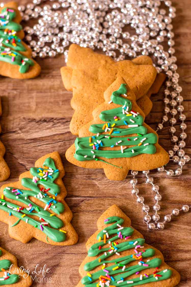 Christmas Tree Gingerbread Cookies 