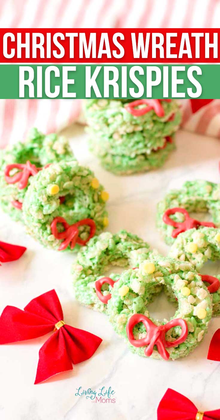 Christmas Wreath Rice Krispies Treats