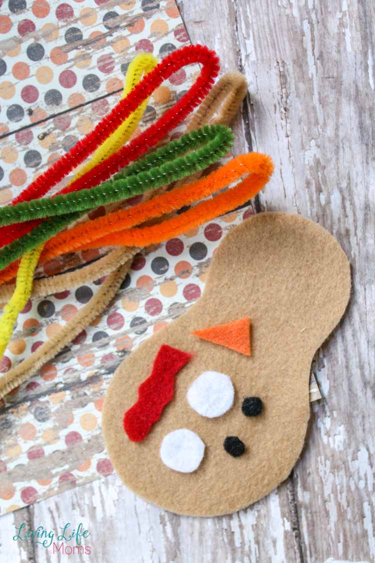 DIY Felt Turkey Craft Supplies