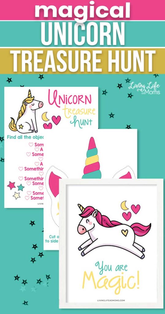 magical unicorn treasure hunt printables