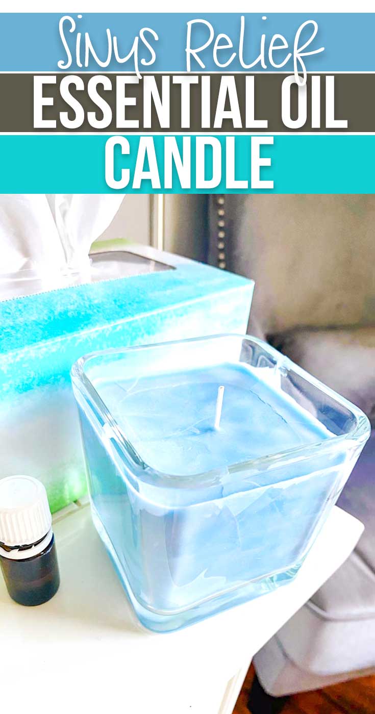 DIY Sinus Relief Essential Oil Candle