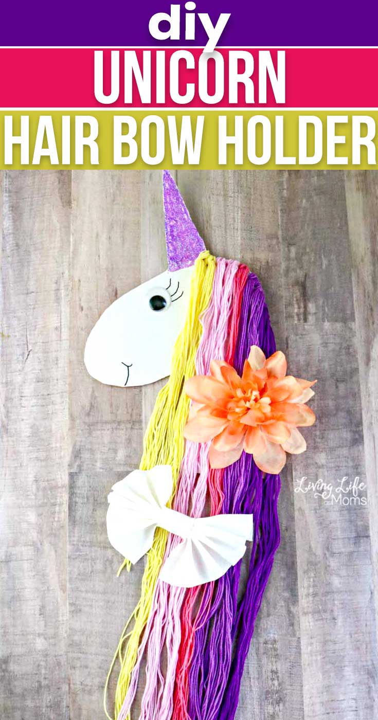 DIY Unicorn Hair Bow Holder