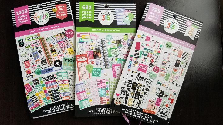 happy planner sticker packs