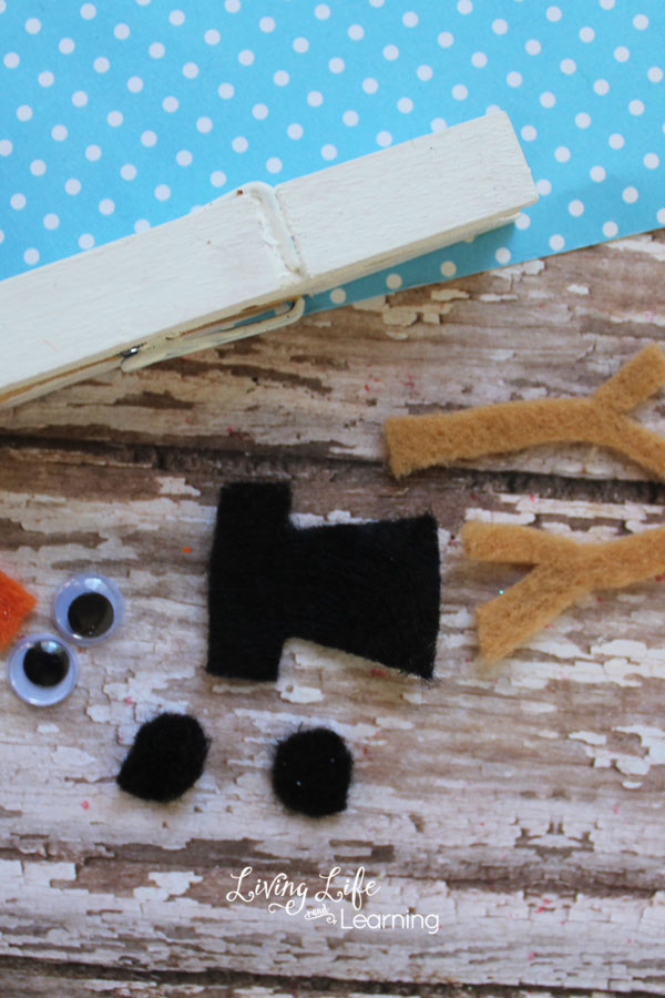 Clothespin Snowman Craft