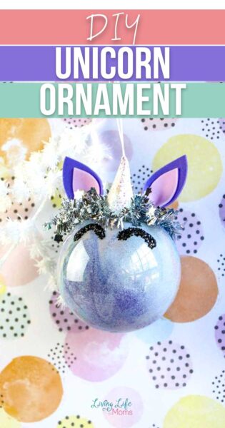 DIY Glitter Unicorn Ornaments