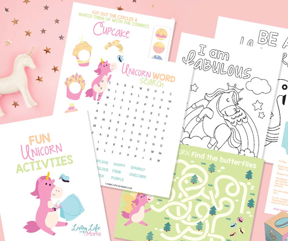 fun unicorn activity sheets