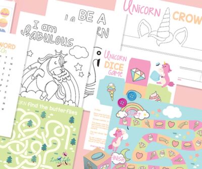 fun unicorn activity sheets