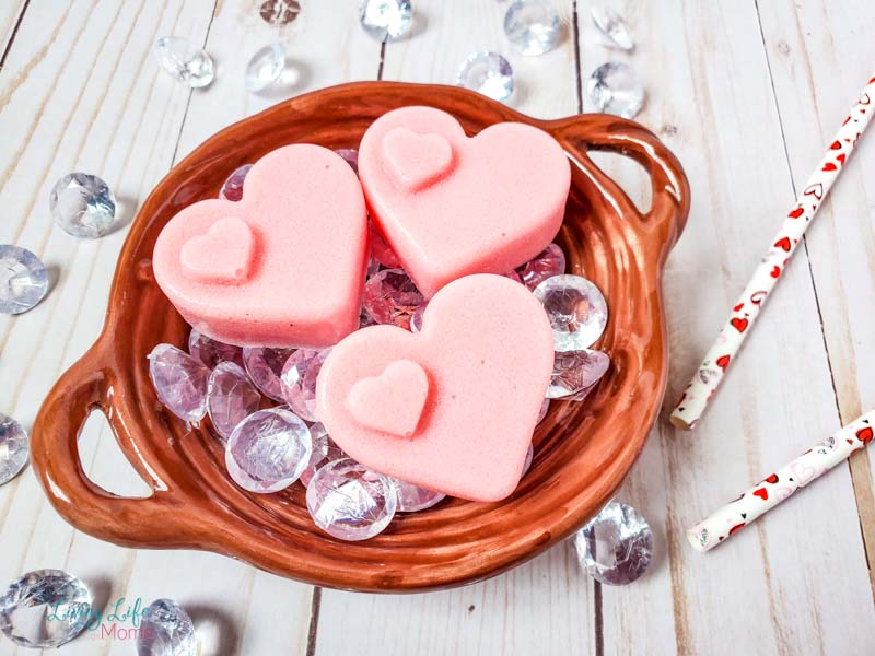 Homemade Heart Sugar Scrub Bars 