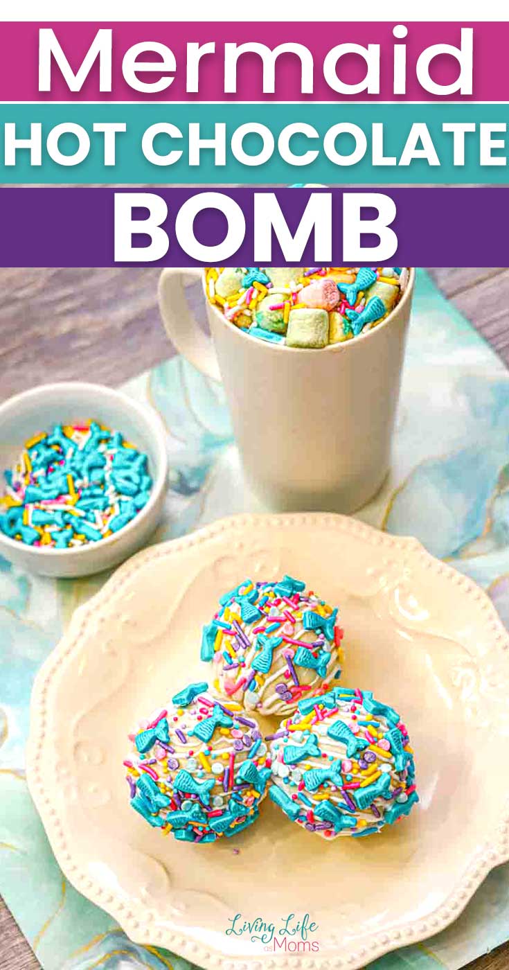 Mermaid hot chocolate bomb tutorial