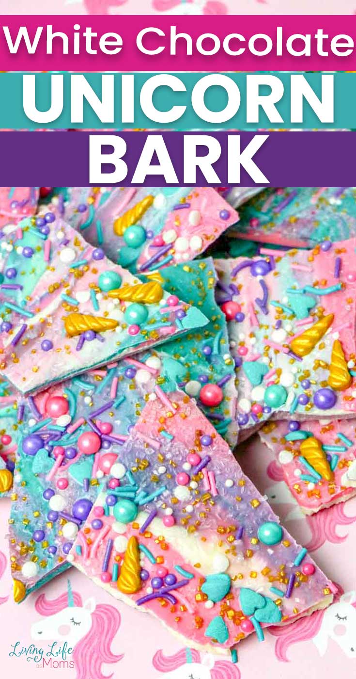 white chocolate unicorn bark recipe