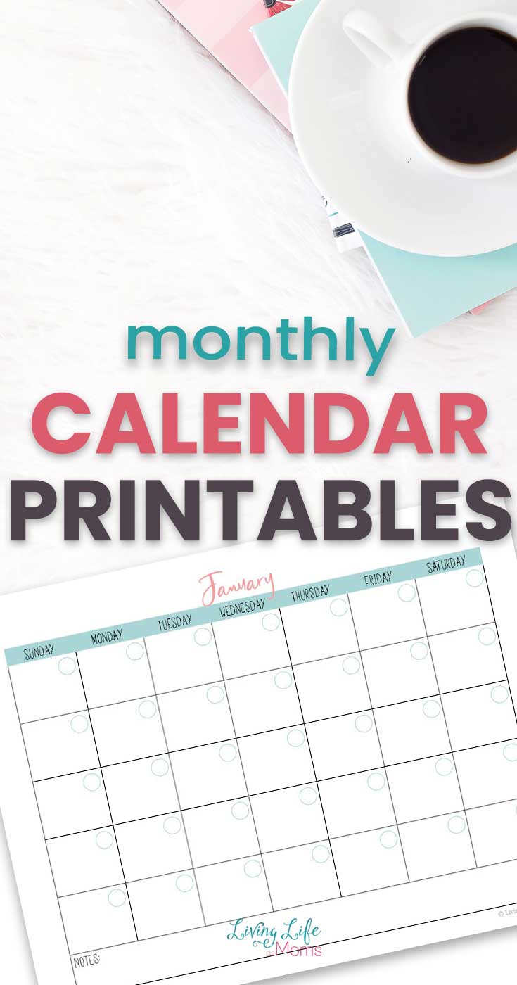 Monthly Printable Calendar