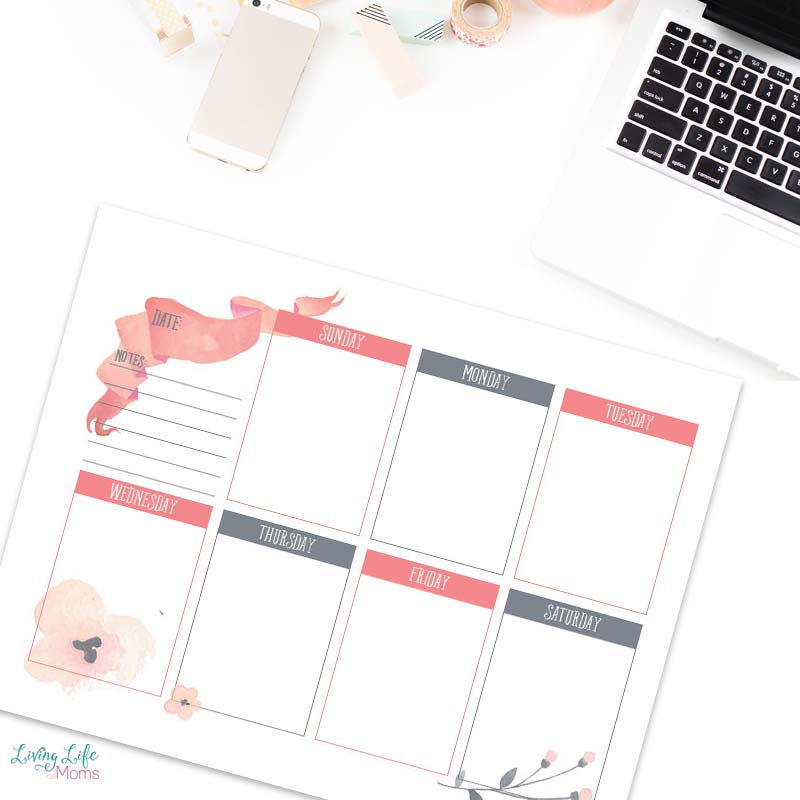 weekly planner printable