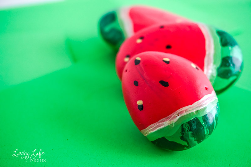 Watermelon Painted Rocks