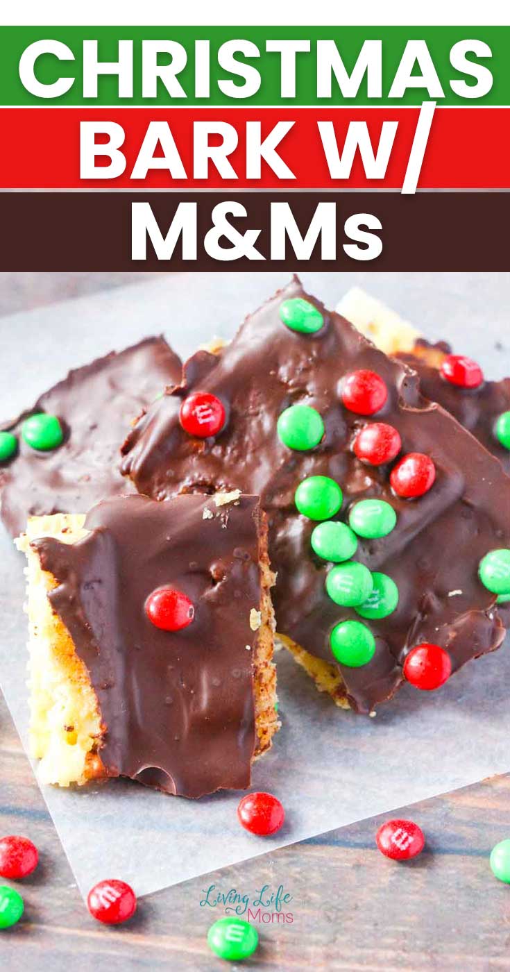 christmas bark recipe with M&M