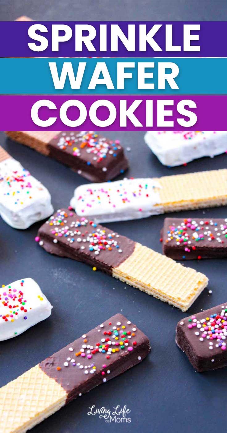 Fun Sprinkle Chocolate Wafer Cookies