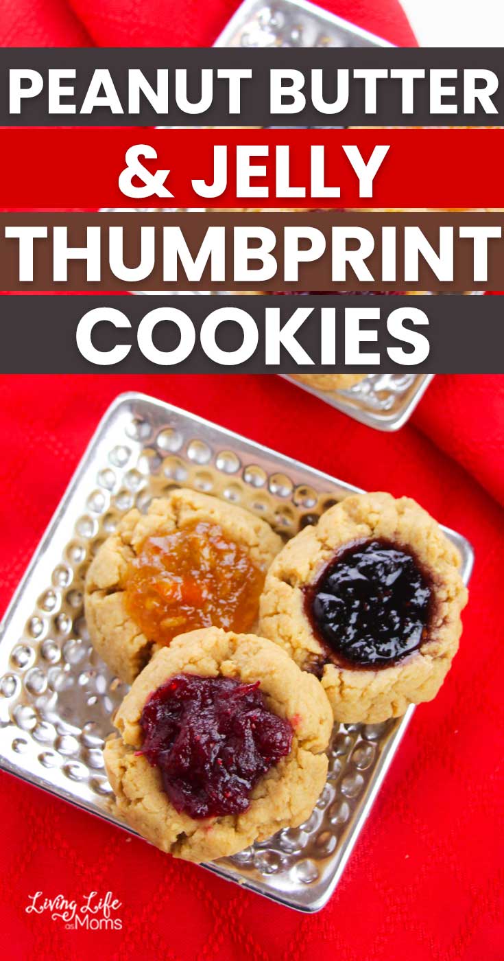 Peanut Butter and Jelly Thumbprint Cookies