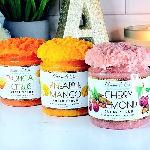 Image of 4 Set Sugar Body Scrub from Etsy