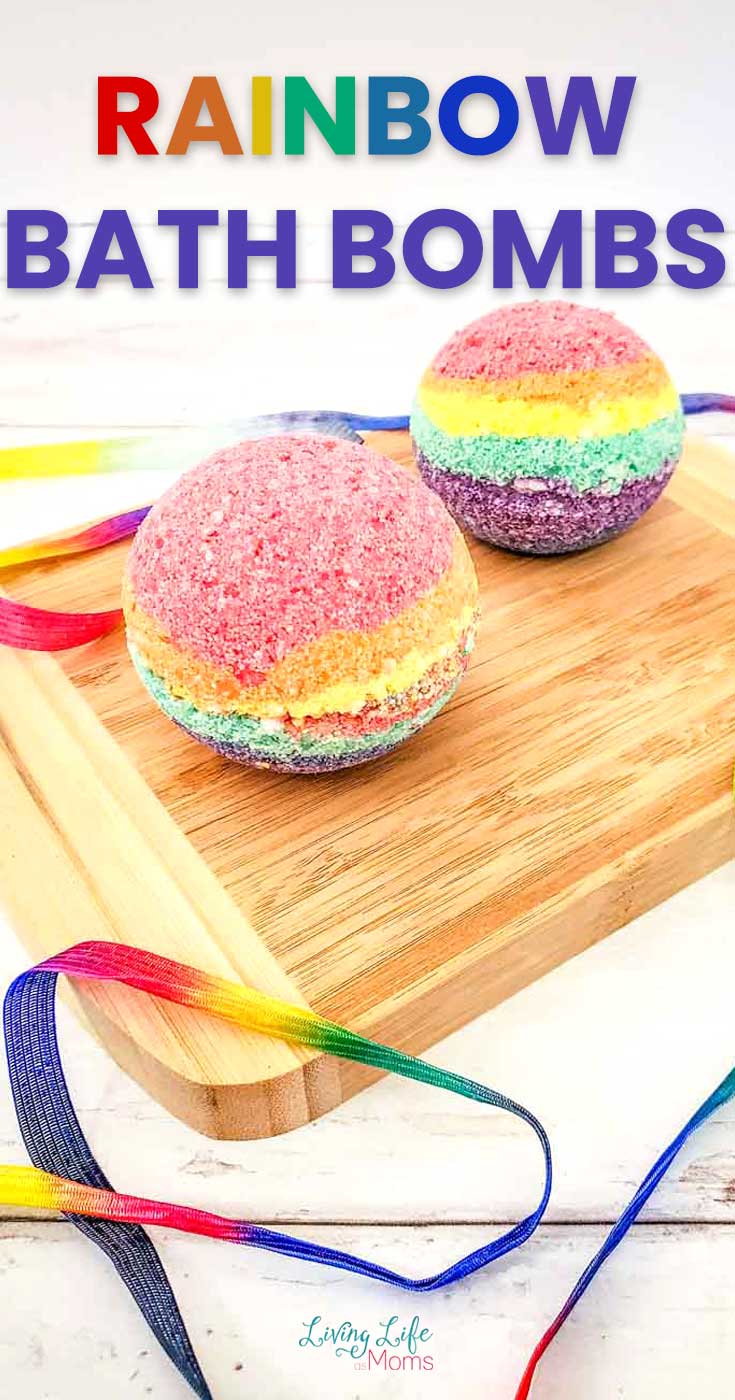 How to Make Rainbow Bath Bombs