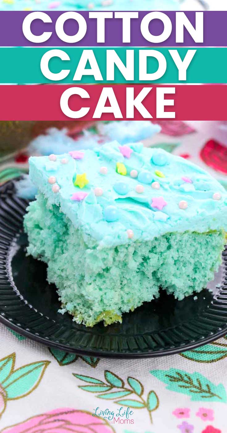 Magic cotton candy cake