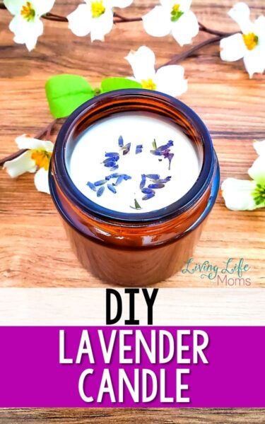 DIY lavender candle