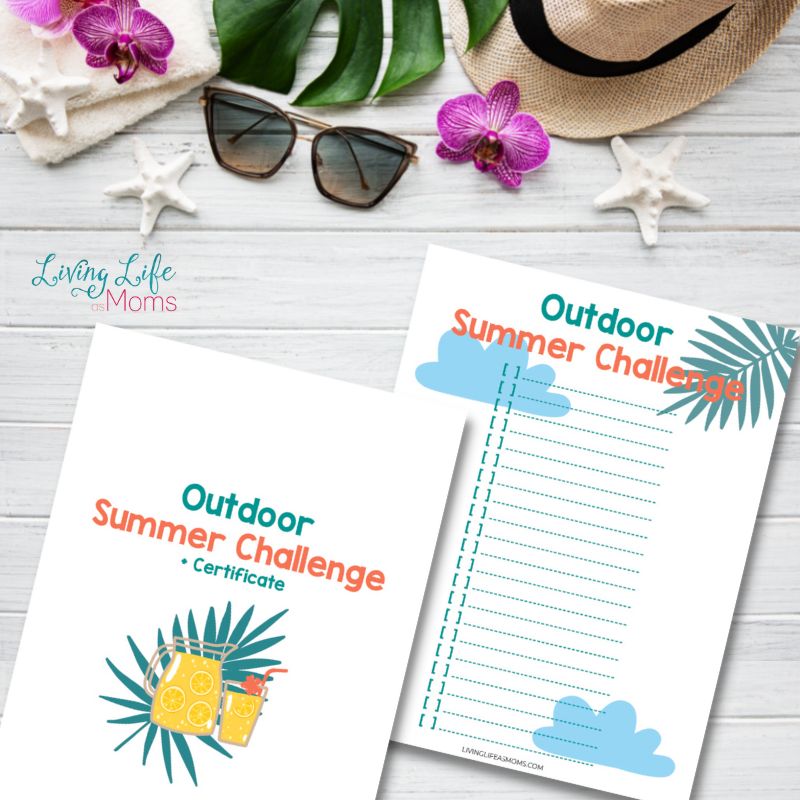 Blank Outdoor Summer Challenge for Kids pages 