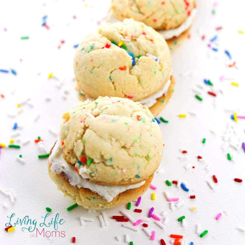 Funfetti Cookie Sandwiches